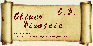 Oliver Misojčić vizit kartica